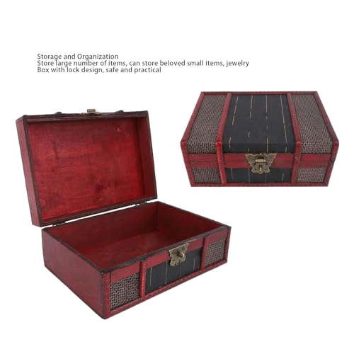 Caja de almacenamiento en forma de libro de madera comprimida multicapa vintage 7