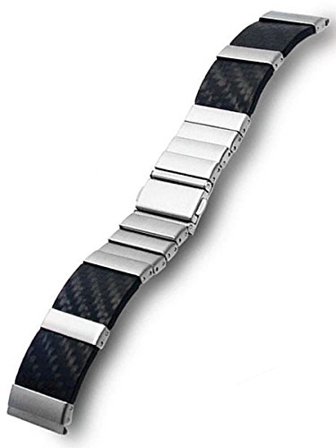 Vollmer montre bracelet en fibre de carbone ultra léger et acier robuste 22 mm