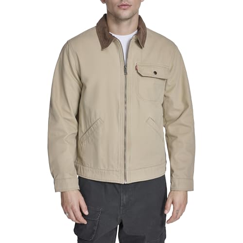 Image of Levi's Men's Workwear Cotton Canvas Corduroy Collar Depot Jacket