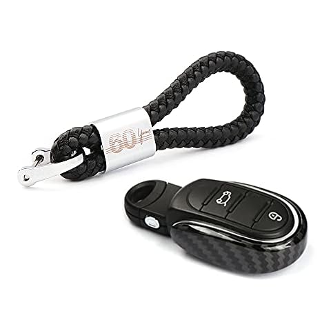QIDIAN Car Key Fob Case Cover Key Rope Decoration Keychain Slim Design Alloy for Cooper S ONE JCW F54 Clubman F55 F56 F57 F60 Hardtop Hatchback Convertible Countryman Cover