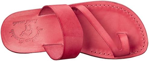 Zohar - Leather Toe Ring Sandal - Red | Image 4