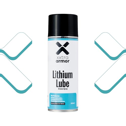 Image of Premium White Lithium Grease Spray 500ml - Automotive Heavy-Duty Lubricant & Rust Protector | Water-Resistant Grease for Hinges, Latches, Bearings, Car Door Locks, Sliding Tracks & Doors