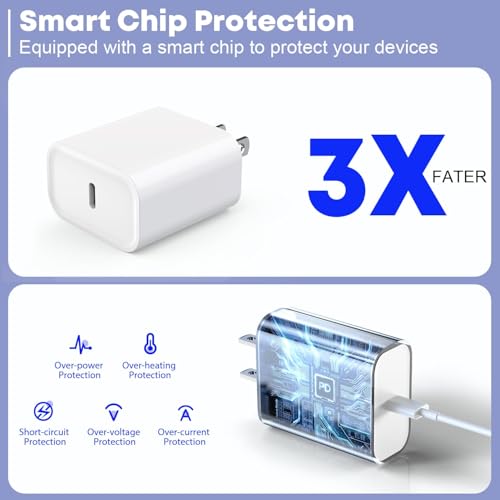 Fast Charger for iPhone 17/16/15 Charger,10FT Extra Long Fast Charging 3Pack Block USB-C to USB C Fast Charging Cable Cord for iPhone Air/17 Pro Max/iPhone 16 Pro/16 Plus/15 Pro Max,iPad Pro/Air/Mini - Image 5