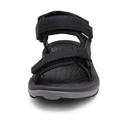 DREAM PAIRS Sandalen Damen Sommer Sandals Women TPR-Sohle & komfortable EVA-Zwischensohle,Size 39,Schwarz,DSA214