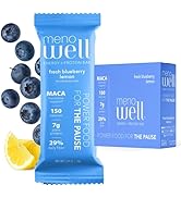 MenoWell Menopause Protein Bars for Women, Weight Management Support, Fresh Blueberry Lemon, 25% ...