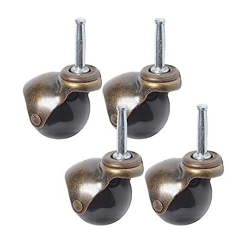 Roulette pivotante à billes antique de 38mm pour un déplacement fluide de meuble lourd