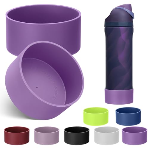 Mity rain 2PCS Silicone Boot for Owala FreeSip Water Bottle 24oz