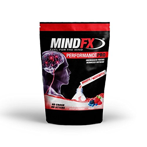 MINDFX Performance Pro Blend - Mixed Berry | Nootropic Endurance Drink | Boost Focus, Concentration, and Brain Health | 20 Sticks | Natural Ingredients (Mixed Berry Pro, 1)