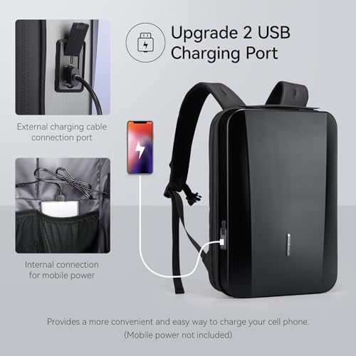MARK RYDEN Laptop Backpack for Men, Hard Shell Anti-Theft Backpack with TSA Approved Lock and USB Charging Port, Business Backpack for Working, Commuting3