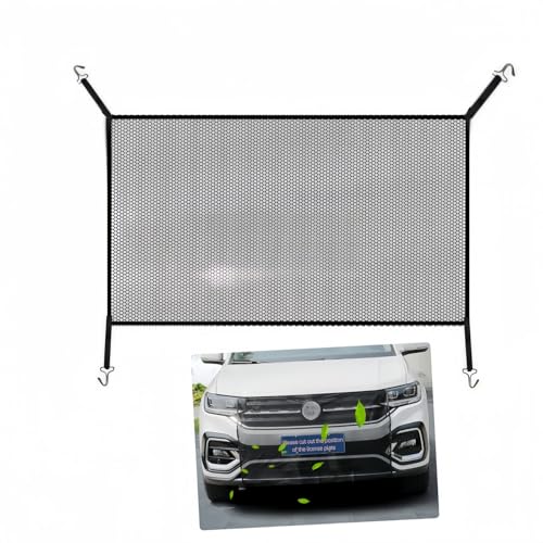 Car Grill Mesh Premium Bug Screen for Automotive Grille Radiator Protection Debris Prevention with Durable Net (Black)