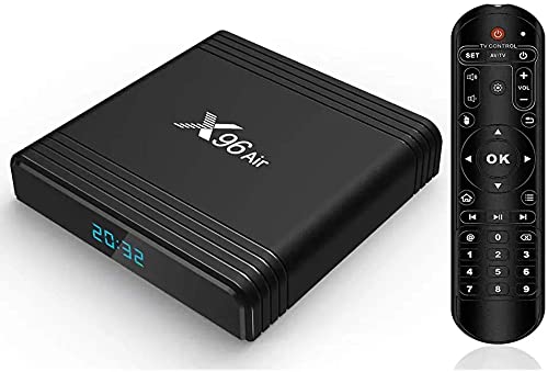 Android TV Box, X96 Air Android 9.0 TV Box 4GB RAM 32GB ROM with Amlogic S905X3 Quad-Core Supports 2.4G 5G Dual WiFi/6K/BT 5.0 /3D/USB 2.0/H.265 Smart TV Box