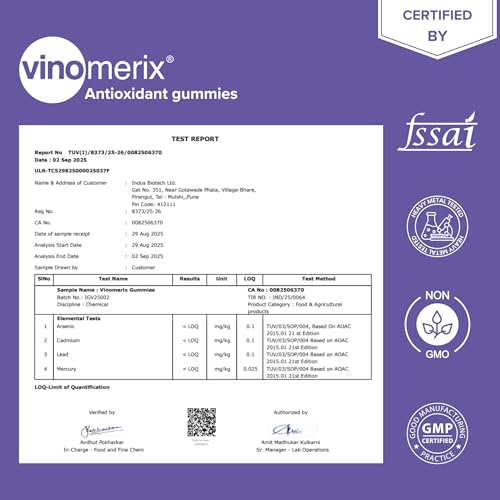 Image of Antioxidant Grape Seed Extract | 30 Gummies | Sourced from France