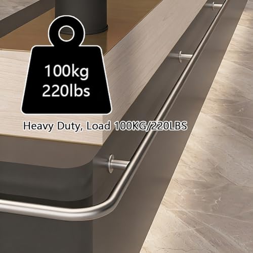 Kit de rail en acier inoxydable pour îlot de cuisine bar et comptoir