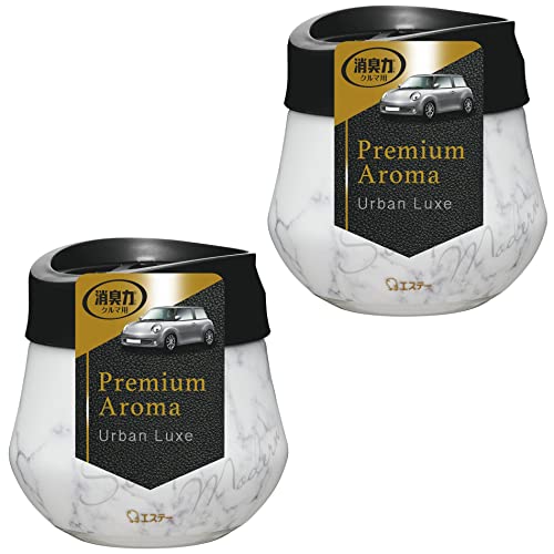 クルマの消臭力 プレミアムアロマ 車用 置き型 アーバンリュクス 90g×2個 ゲルタイプ 車 消臭剤 消臭 芳香剤