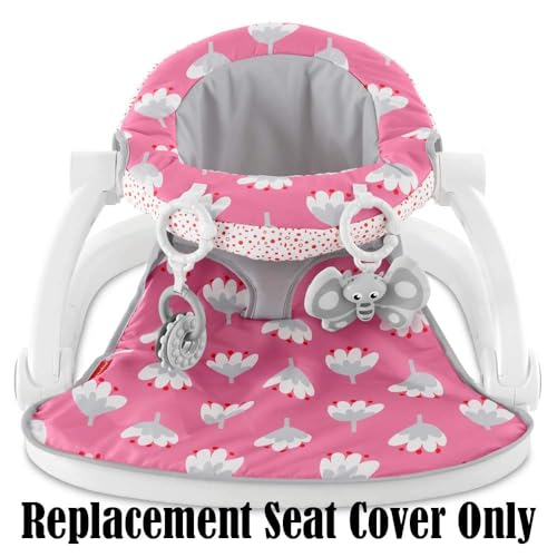 Image of Replacement Part for Fisher-Price Sit-Me-Up Floor Seat - GBL23 ~ Replacement Seat Cover in Pink and White