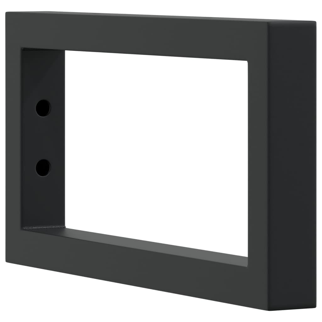 2 soportes para lavabo, color negro, rectangular, acero, 15 x 30 cm, montaje en pared, herrajes angulares estables para encimeras de lavabo, fijación versátil para baño, cocina, taller