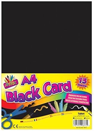 Artbox Activity Card - Black - Pack of 15 A4 Sheets