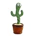 AUTOECHO Juguete De Peluche De Cactus Bailarín, Juguete Electrónico De Cactus, Cactus Electrónico Que Baila con Vibración, Juguete Eléctrico De Planta De Peluche, Regalo para Niños