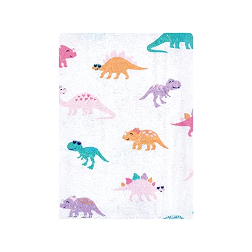 Luvable Friends Hudson Baby Flannel Burp Cloths 12pk, Pink Dinosaur2
