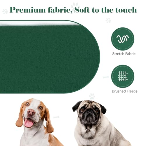Image of Dog Sweaters for Large Dogs Dog Hoodie Pet Sweater Solid Soft Brushed Fleece Pet Clothes Hoodie Sweatshirt with Pocket(Green-XL)