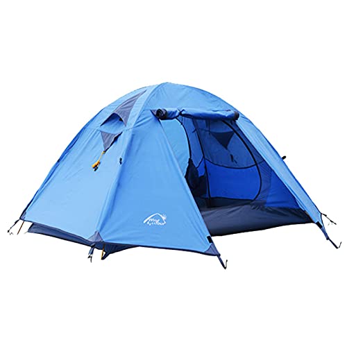 Carpa de Camping para 2-3 Personas Impermeable Amarilla miniatura 1