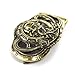 KLAMRA Handmade Steampunk Alien UFO Belt Buckle, Solid Brass Unique Sci-Fi Fashion Accessory