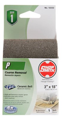 Shopsmith 18 in. L x 3 in. W Ceramic Sanding Belt 120 Grit Fine 1 pc.