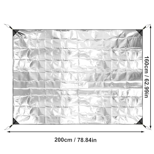 Matelas de couchage en mousse de camping et tapis de tente isolant en alu - 5