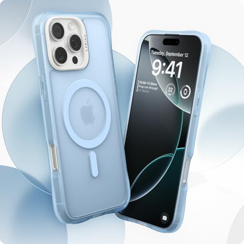 Image of Spigen Cyrill UltraSheer Mag | iPhone 16 Pro Case | iPhone 16 Pro Back Cover | TPU+Poly Carbonate - Baby Blue