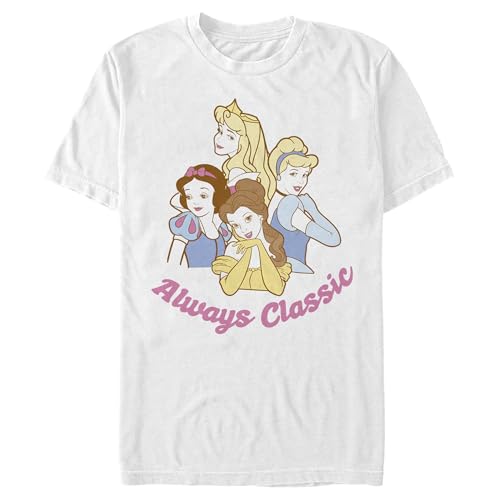 T-shirt Disney homme blanc taille M motif Princess Always Classic
