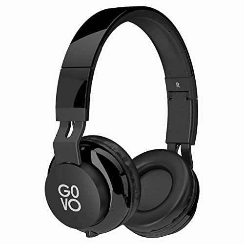 Image of GOVO Gobold 400 Wireless On Ear Headphone with Mic,15H Play Time,40Mm Driver,Passive Noise Cancellation,Black