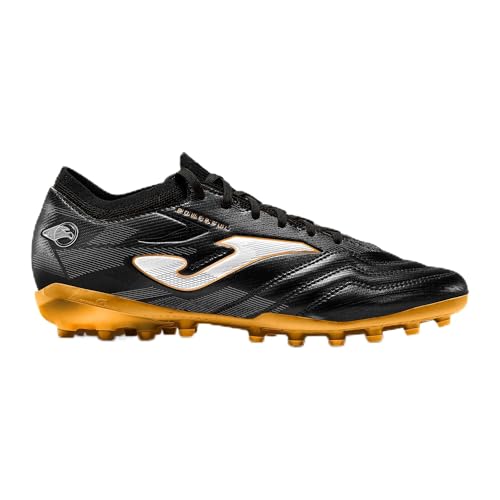 Joma Botas de Fútbol, 38-45 - Césped Artificial - Negro Oro - Powerful