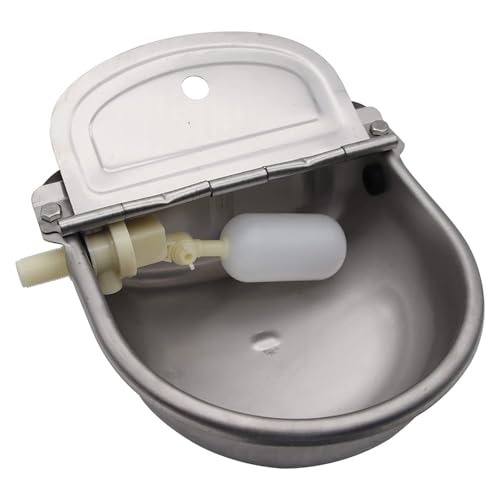 Abustle Pig Automatic Cow Drinking Water Bowl,304 Stainless Steel Animal Waterer Bowl For Horse,Goat,Pig,Dog thumb #5