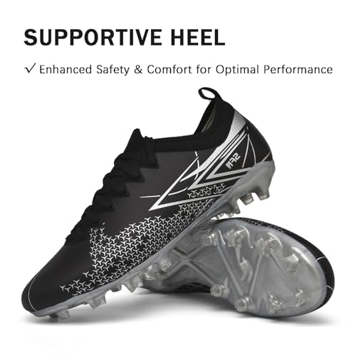 Mens Soccer Cleats Outdoor AG/FG Professional Football Shoes Lightweight Breathable Youth Boys Athletic Training Sneakers4