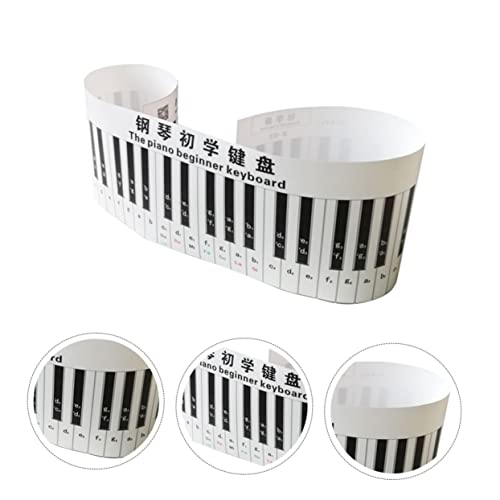 Abaodam Clavier de piano simulé clavier de pratique du piano clavier de bureau claviers instrument piano enfant autocollant de piano pour débutant Clavier de piano de bureau 3D PVC Black - Les Beatles, Paul McCartney, John Lennon, RIngo Starr, George Harrison Abaodam Clavier de piano simulé clavier de pratique du piano clavier de bureau claviers instrument piano enfant autocollant de piano pour débutant Clavier de piano de bureau 3D PVC Black – Image 6