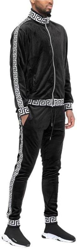 Velour Track Sets Status Print Warm Up Suits