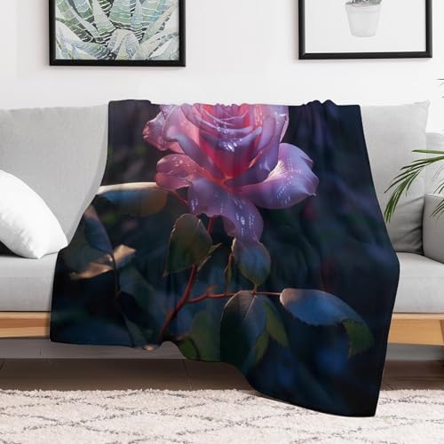 Couverture en flannel rose de qualité supérieure 100x130cm