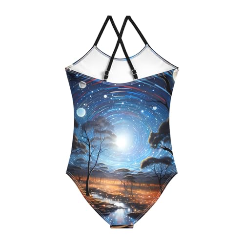 senya Girls Swimsuits Meteor Firefly One-Piece Swimwear Quick Dry Girls Bathing Suits for 3 Years Old2