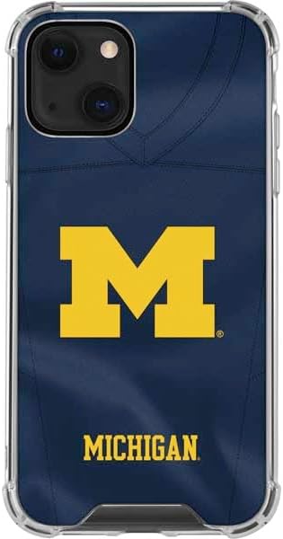 Skinit Clear Phone Case Compatible with iPhone 13 - Officially Licensed University of Michigan Wolverines M Design