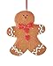 Kurt Adler 1 Set 2 Assorted Gingerbread Glitter Clay Dough Christmas Ornaments