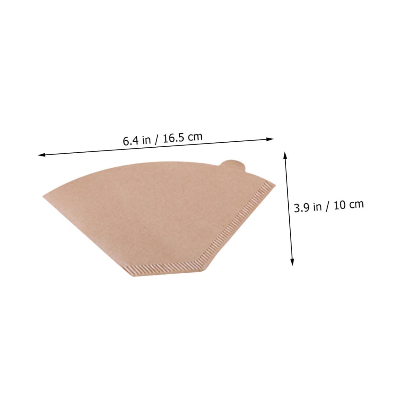 VILLCASE 100Pcs Filters Disposable Paper Coffee Filters for Home Office High Class Tear Resistant Material Compact Easy to Use with Coffee Machines for Daily