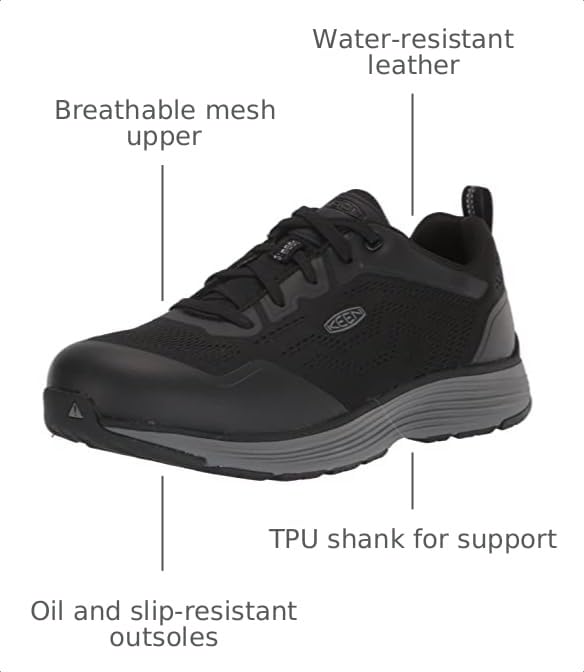 Image of KEEN Utility Mens Sparta 2 Low Height Alloy Toe Industrial Work Shoes