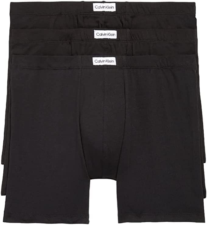 Calvin Klein Pure Cotton Stretch 3-Pack Boxer Brief Snow Heather/Grey/Black X-Large