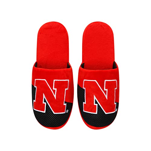 Image of FOCO Oklahoma Sooners NCAA Mens Team Logo Staycation Slippers