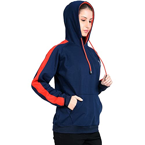 Image of Women's Sweatshirt Full Sleeve Kangaroo Pocket Pullover Hoodies - CKHD-G-08-01-S