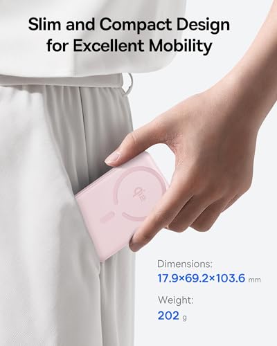 Image of Baseus for MagSafe Portable Charger, Qi2 Certified 15W Wireless Magnetic Power Bank 10000mAh with USB-C Cable 22.5W PD Charging, Battery Pack Compatible with iPhone 17 /16 /15 /14 /13 Pro /Pro Max Series