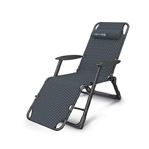 GJZM Folding Reclining Chair Leisure Lounge Chair, 2 Gear Position Adjustment Zero Gravity Folding Recliner with Armrests for Indoor Lunch Break Lazy Chair,A,65x98cm