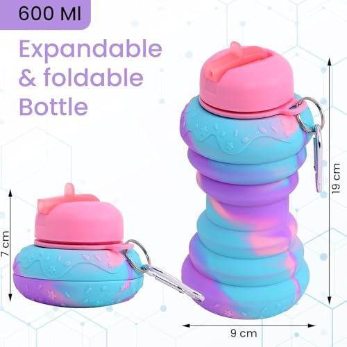 Image of TOPS SPOT Collapsible Silicone Water Bottle, BPA-Free Foldable Bottle