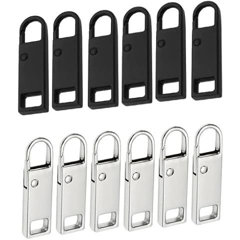 Lmyzcbzl 12 Piece Metal Zipper Pull Tabs Cover