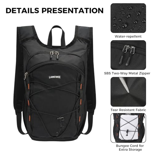 Small Hiking Backpack 13L Lightweight Foldable Travel Daypack for Men Women - image 5